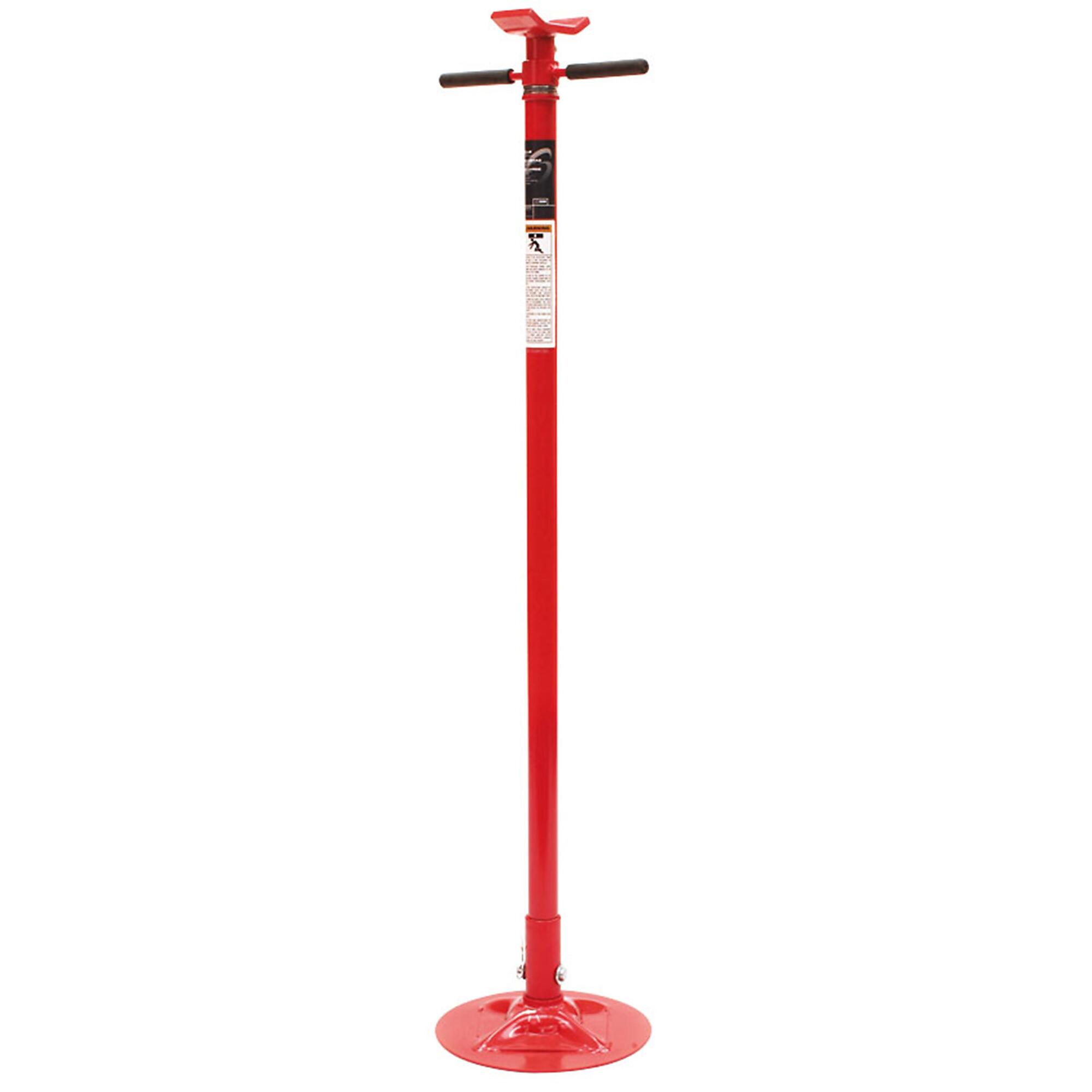 Sunex Tools Underhoist Support Stand — 3/4 Ton Capacity, 12in. Diameter Base, Contoured Saddle, Bearing Mounted Spin Handle, Model# 6809A